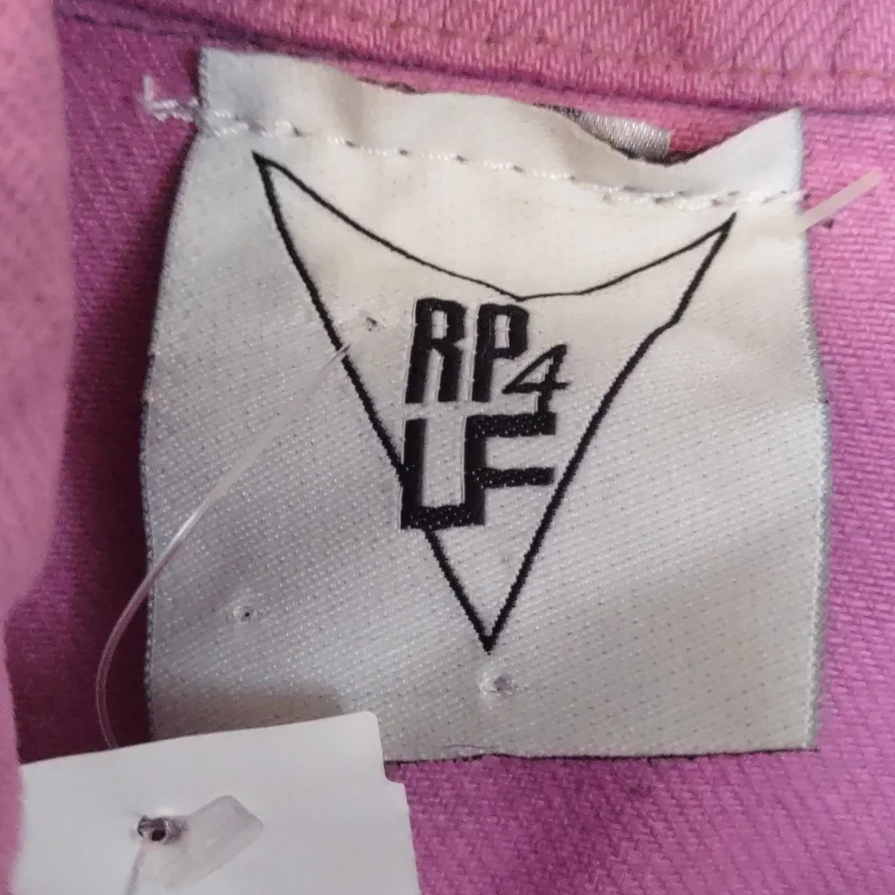 LF RP4 Levi's Eleanor Tie Dye Patched Denim Jacket One Size Pink - Picture 3 of 10
